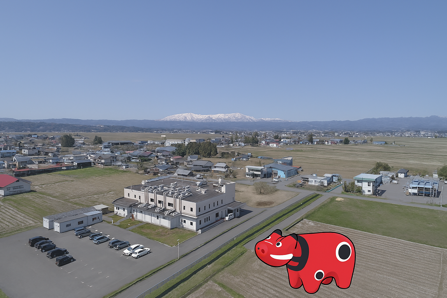 自然環境に恵まれた福島喜多方工場